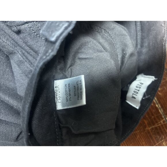 Pistola Front Buttoned Black Denim Jeans Size 26 - Picture 6 of 6